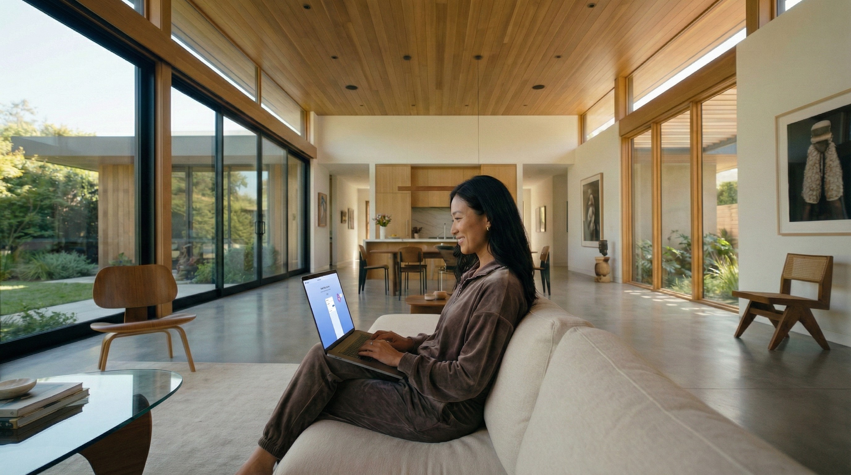 A person using the redesigned Trello onboarding experience on a laptop